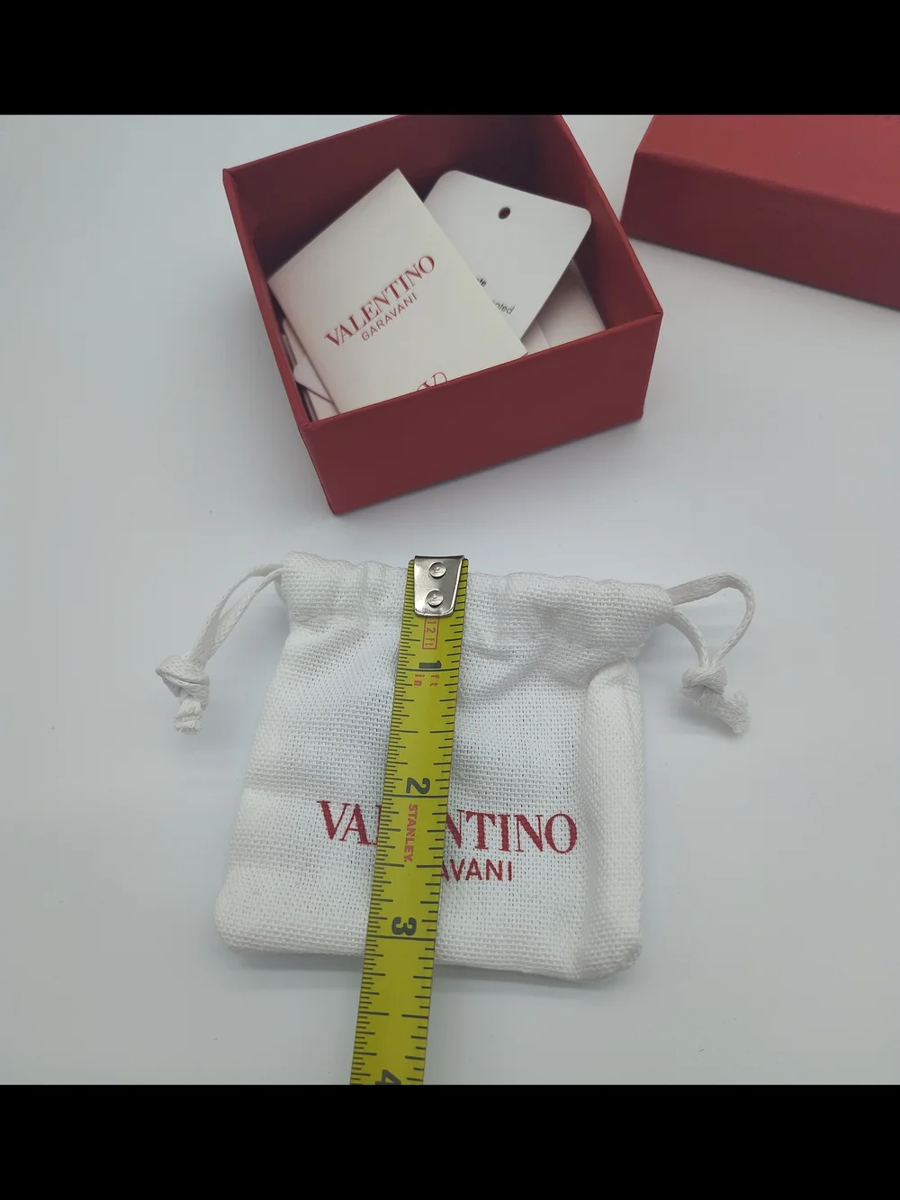 VALENTINO GARAVANI Red Jewelry Box Dust Bag Cards Envelope Mytheresa Gift Set